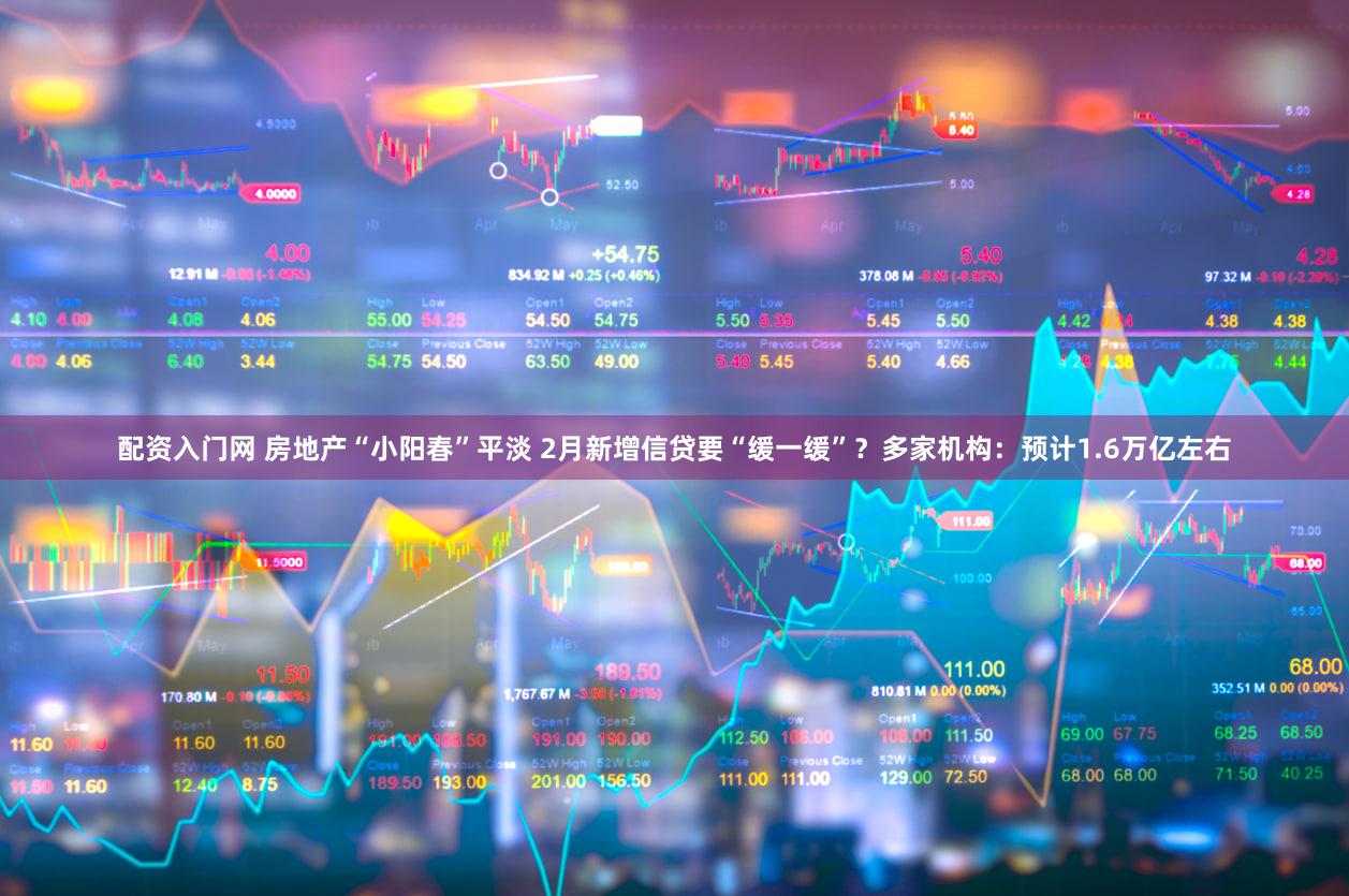 配资入门网 房地产“小阳春”平淡 2月新增信贷要“缓一缓”？多家机构：预计1.6万亿左右