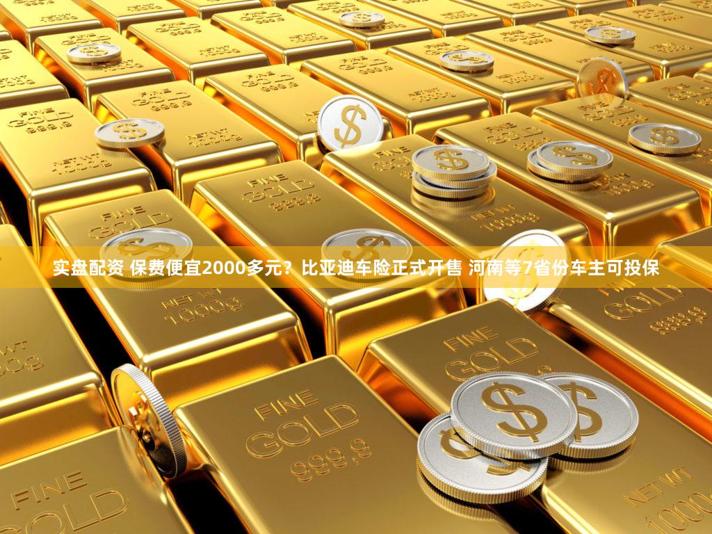 实盘配资 保费便宜2000多元？比亚迪车险正式开售 河南等7省份车主可投保