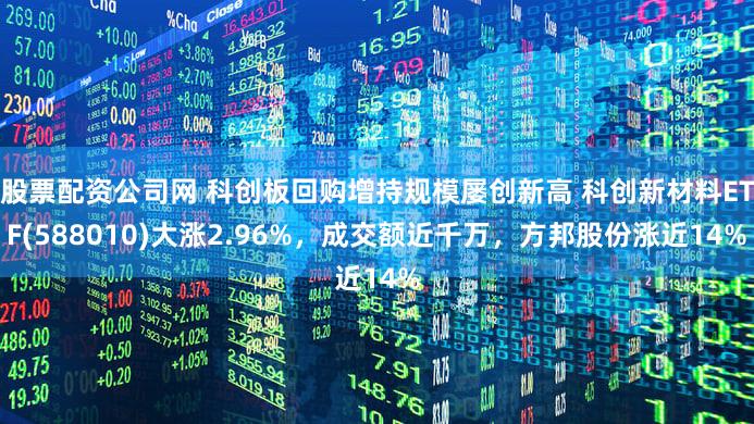 股票配资公司网 科创板回购增持规模屡创新高 科创新材料ETF(588010)大涨2.96%，成交额近千万，方邦股份涨近14%