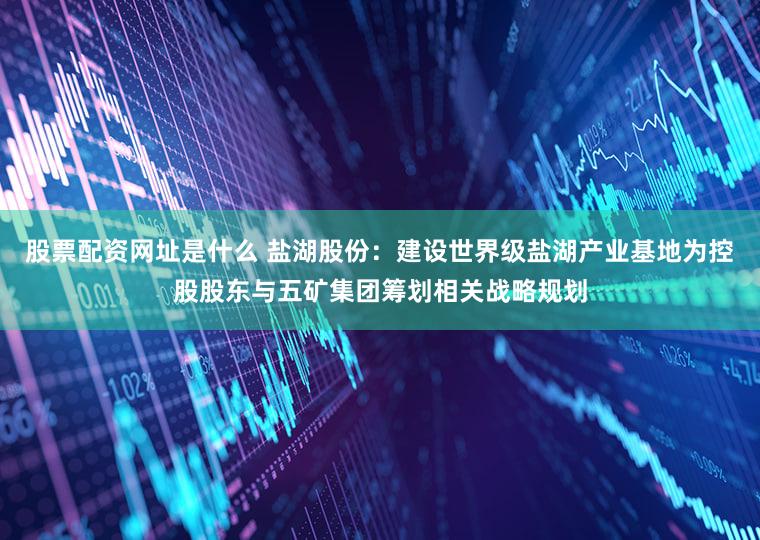 股票配资网址是什么 盐湖股份：建设世界级盐湖产业基地为控股股东与五矿集团筹划相关战略规划