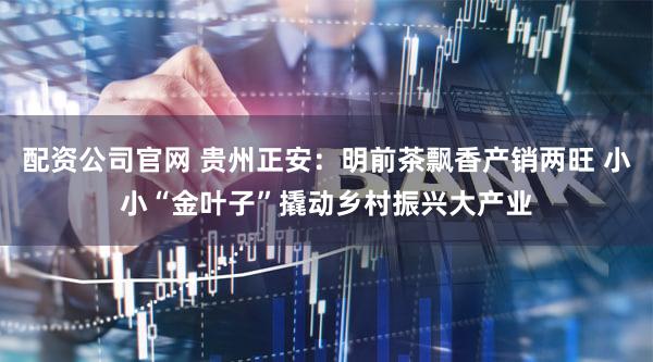 配资公司官网 贵州正安：明前茶飘香产销两旺 小小“金叶子”撬动乡村振兴大产业